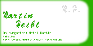 martin heibl business card